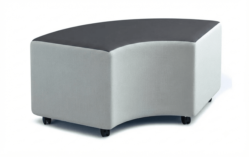 Russwood Library Furniture - Rollit Arc soft seat - 14"H (RUS-RL-AR14-G1) - SchoolOutlet