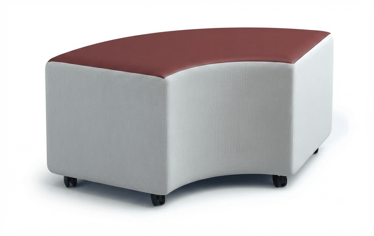Russwood Library Furniture - Rollit Arc soft seat - 14"H (RUS-RL-AR14-G1) - SchoolOutlet