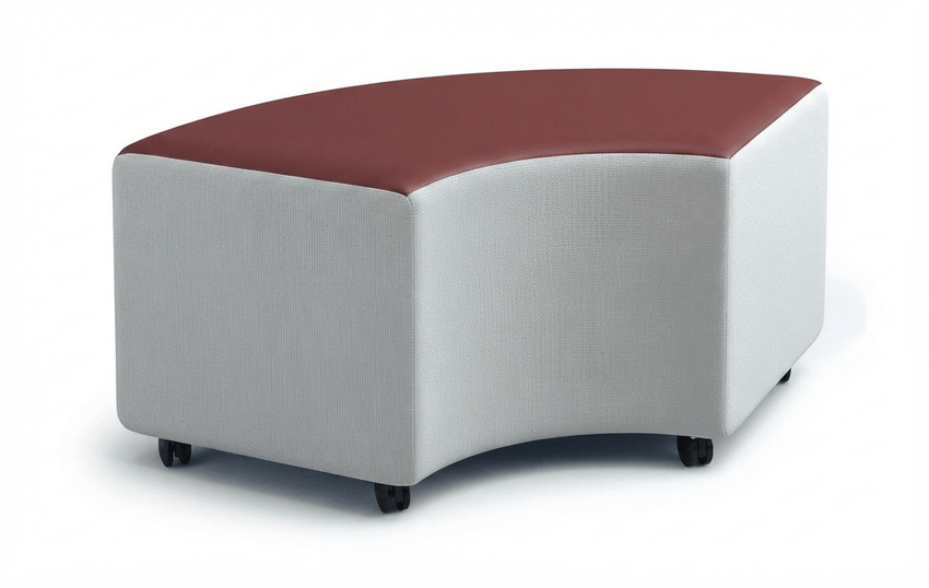 Russwood Library Furniture - Rollit Arc soft seat - 14"H (RUS-RL-AR14-G1) - SchoolOutlet