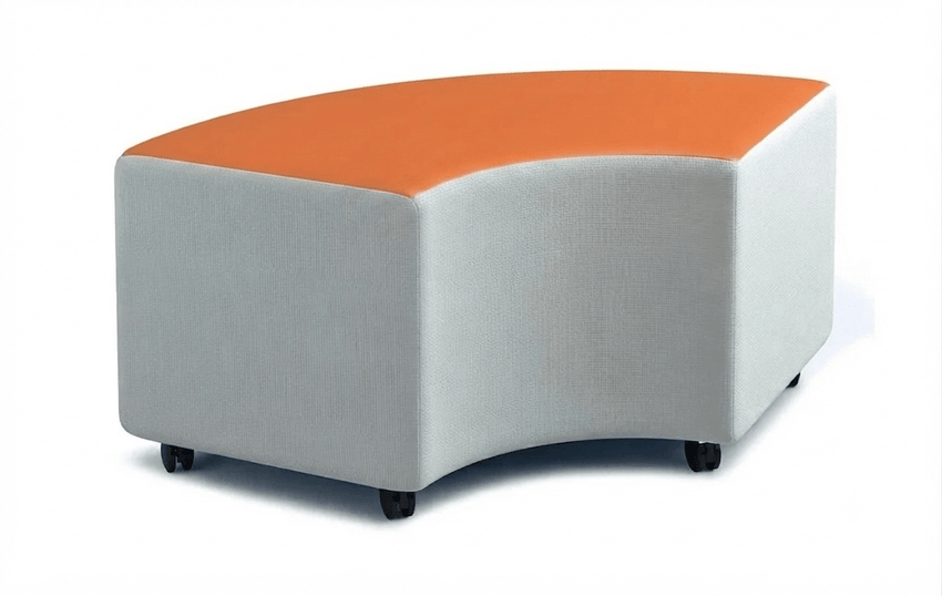 Russwood Library Furniture - Rollit Arc soft seat - 14"H (RUS-RL-AR14-G1) - SchoolOutlet
