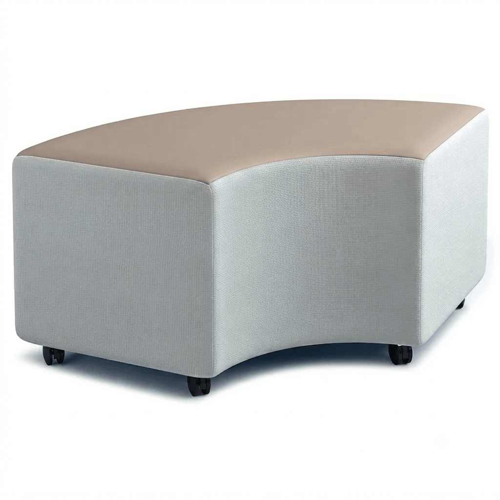 Russwood Library Furniture - Rollit Arc soft seat - 16"H (RUS-RL-AR16-G1) - SchoolOutlet