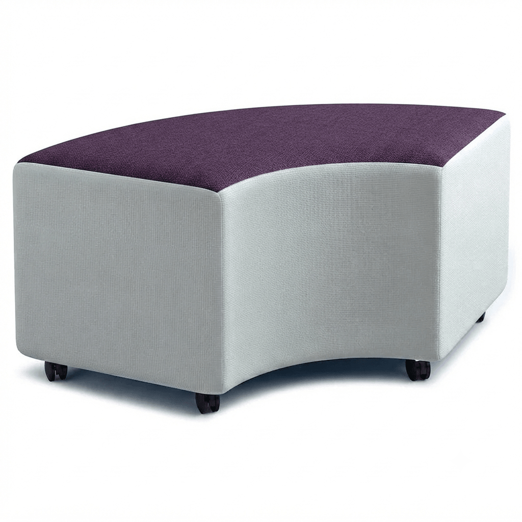 Russwood Library Furniture - Rollit Arc soft seat - 16"H (RUS-RL-AR16-G1) - SchoolOutlet