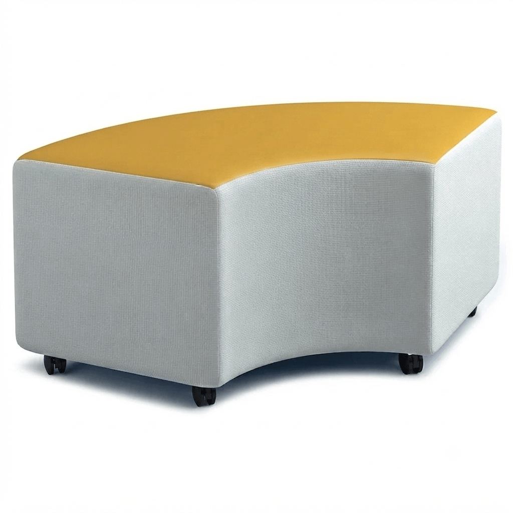 Russwood Library Furniture - Rollit Arc soft seat - 16"H (RUS-RL-AR16-G1) - SchoolOutlet