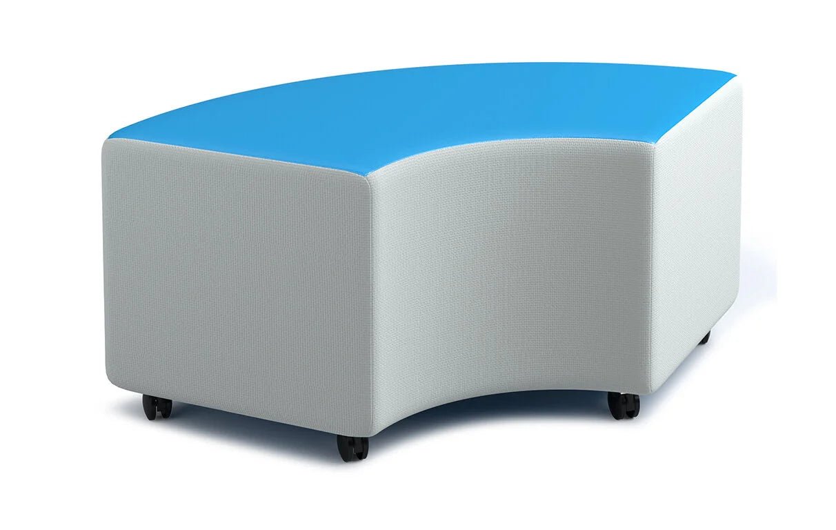 Russwood Library Furniture Zipit - Rollit Series - Rollit Arc soft seat - 16"H (RUS - RL - AR16 - G1) - SchoolOutlet