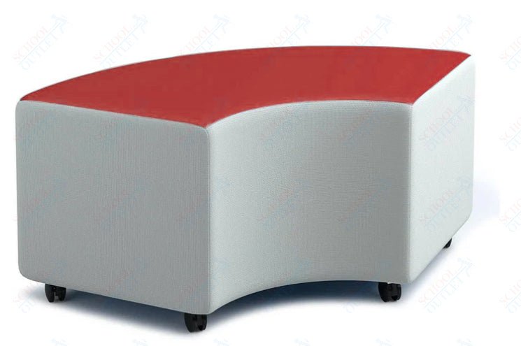 Russwood Library Furniture Zipit - Rollit Series - Rollit Arc soft seat - 16"H (RUS - RL - AR16 - G1) - SchoolOutlet