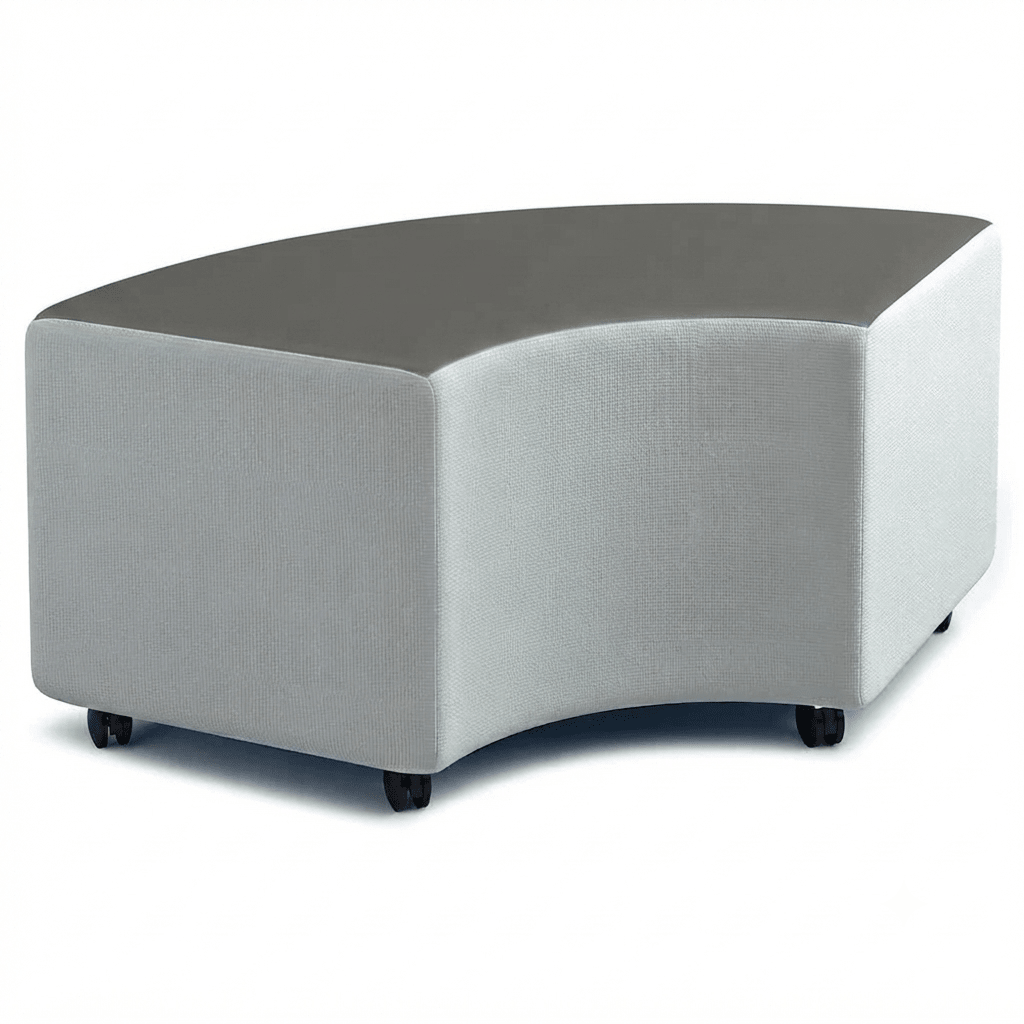 Russwood Library Furniture - Rollit Arc soft seat - 16"H (RUS-RL-AR16-G1) - SchoolOutlet