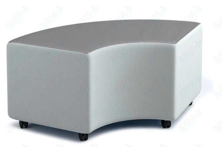 Russwood Library Furniture Zipit - Rollit Series - Rollit Arc soft seat - 16"H (RUS - RL - AR16 - G1) - SchoolOutlet