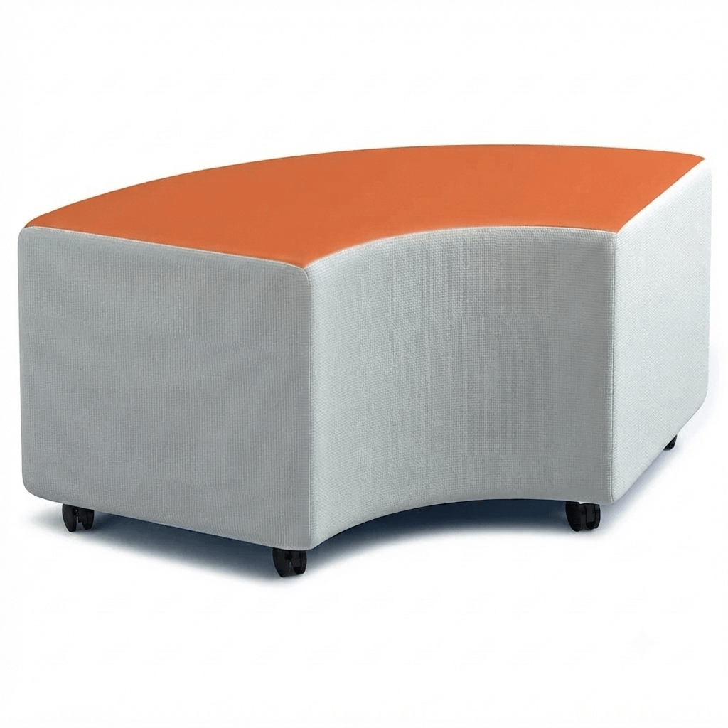 Russwood Library Furniture - Rollit Arc soft seat - 16"H (RUS-RL-AR16-G1) - SchoolOutlet