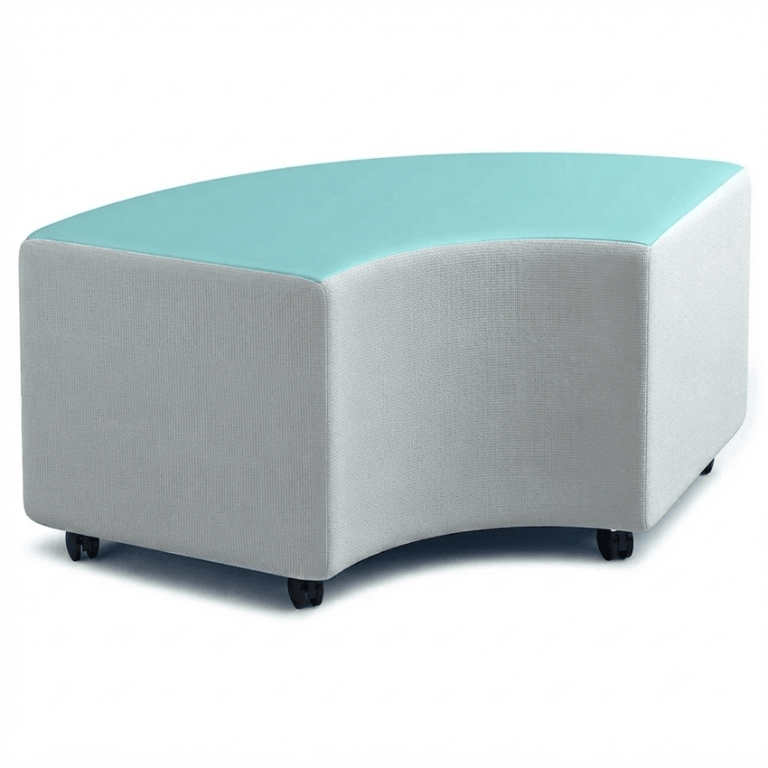 Russwood Library Furniture - Rollit Arc soft seat - 18"H (RUS-RL-AR18-G1) - SchoolOutlet