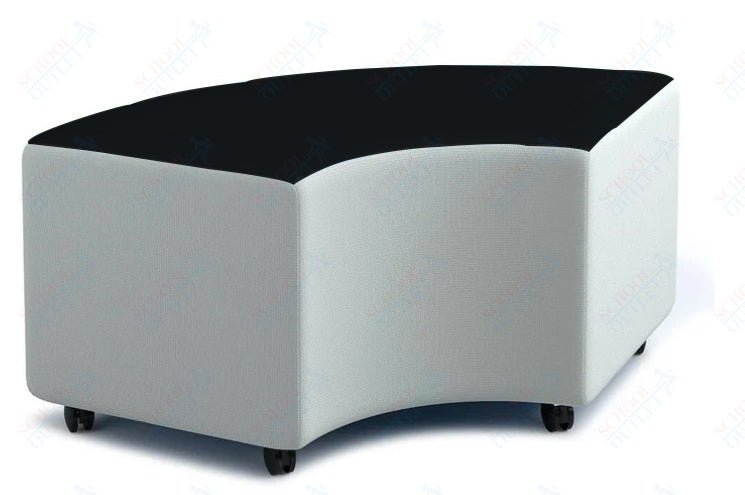 Russwood Library Furniture Zipit - Rollit Series - Rollit Arc soft seat - 18"H (RUS - RL - AR18 - G1) - SchoolOutlet