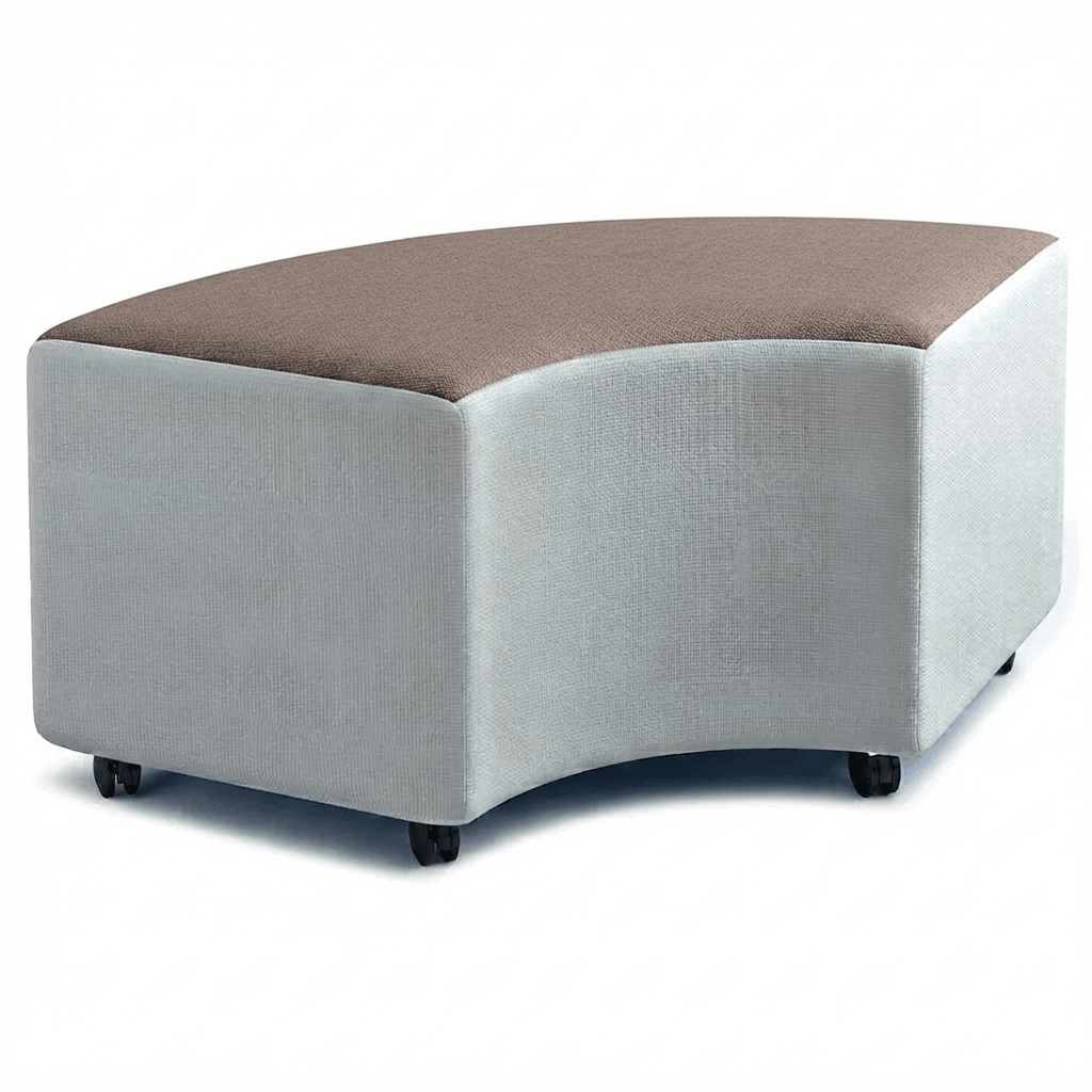 Russwood Library Furniture - Rollit Arc soft seat - 18"H (RUS-RL-AR18-G1) - SchoolOutlet