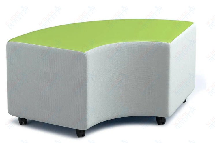 Russwood Library Furniture Zipit - Rollit Series - Rollit Arc soft seat - 18"H (RUS - RL - AR18 - G1) - SchoolOutlet