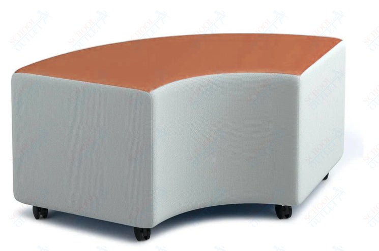 Russwood Library Furniture Zipit - Rollit Series - Rollit Arc soft seat - 18"H (RUS - RL - AR18 - G1) - SchoolOutlet
