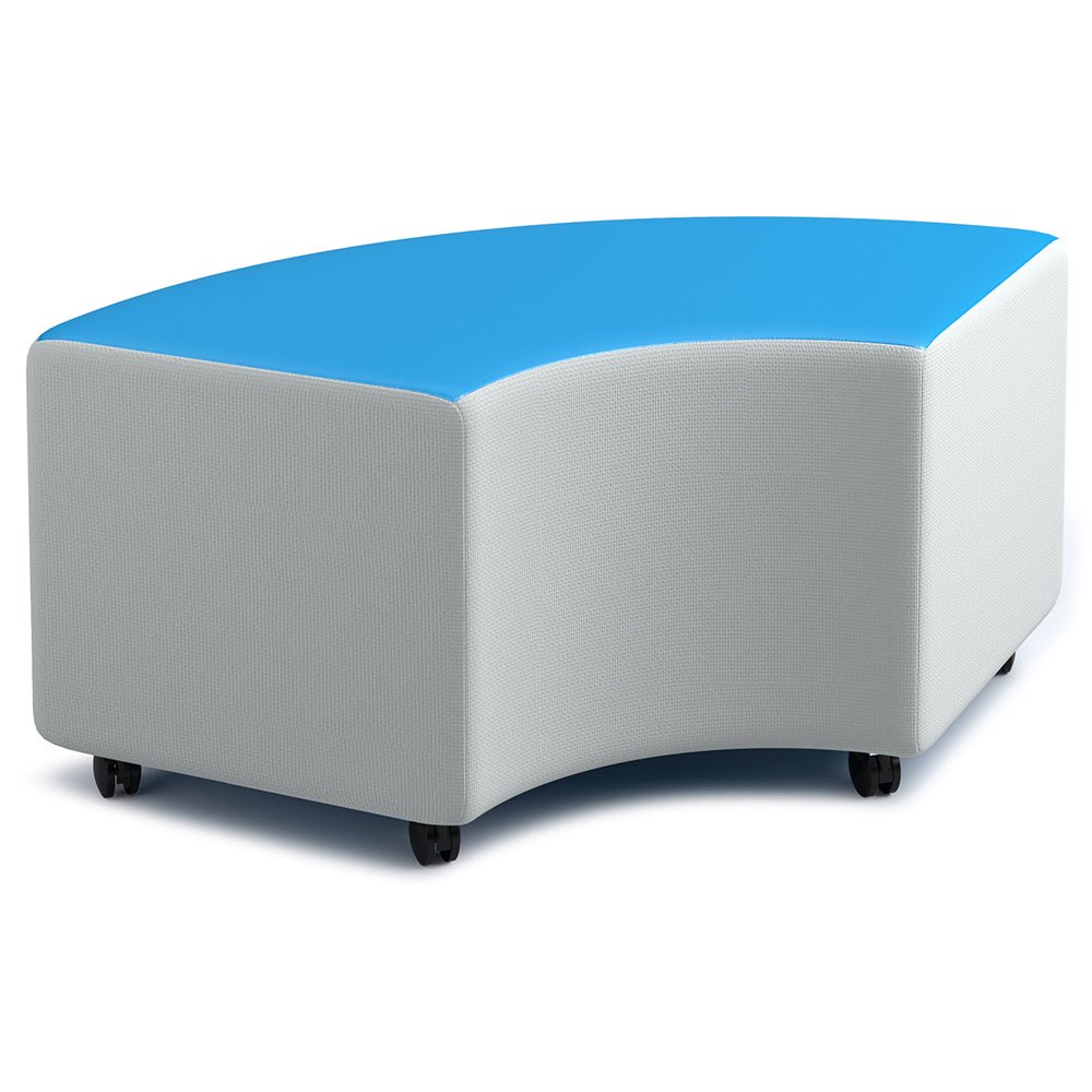 Russwood Library Furniture Zipit - Rollit Series - Rollit Arc soft seat - 18"H (RUS - RL - AR18 - G1) - SchoolOutlet