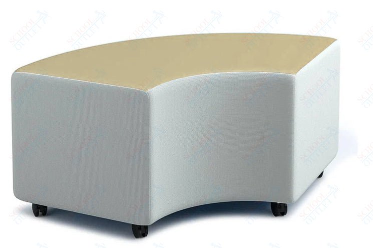Russwood Library Furniture Zipit - Rollit Series - Rollit Arc soft seat - 18"H (RUS - RL - AR18 - G1) - SchoolOutlet