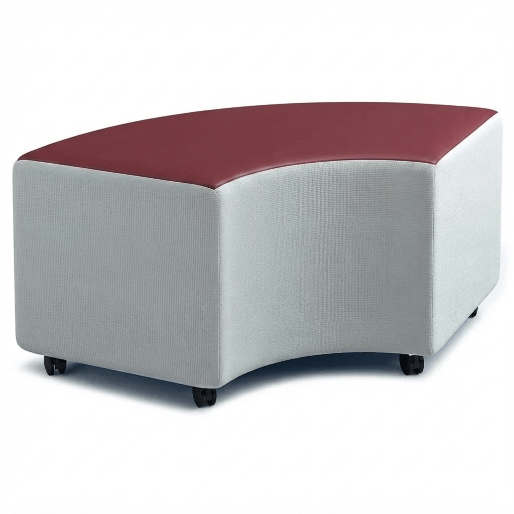 Russwood Library Furniture - Rollit Arc soft seat - 18"H (RUS-RL-AR18-G1) - SchoolOutlet