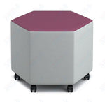 Russwood Library Furniture Zipit - Rollit Series - Rollit Hexagon soft seat - 14