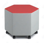 Russwood Library Furniture Zipit - Rollit Series - Rollit Hexagon soft seat - 14