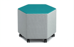 Russwood Library Furniture - Rollit Hexagon soft seat - 16