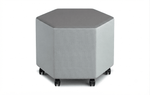 Russwood Library Furniture - Rollit Hexagon soft seat - 16