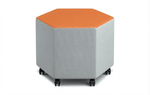 Russwood Library Furniture - Rollit Hexagon soft seat - 16