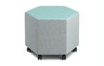 Russwood Library Furniture - Rollit Hexagon soft seat - 18