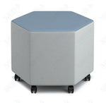 Russwood Library Furniture Zipit - Rollit Series - Rollit Hexagon soft seat - 18