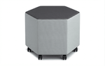 Russwood Library Furniture - Rollit Hexagon soft seat - 18