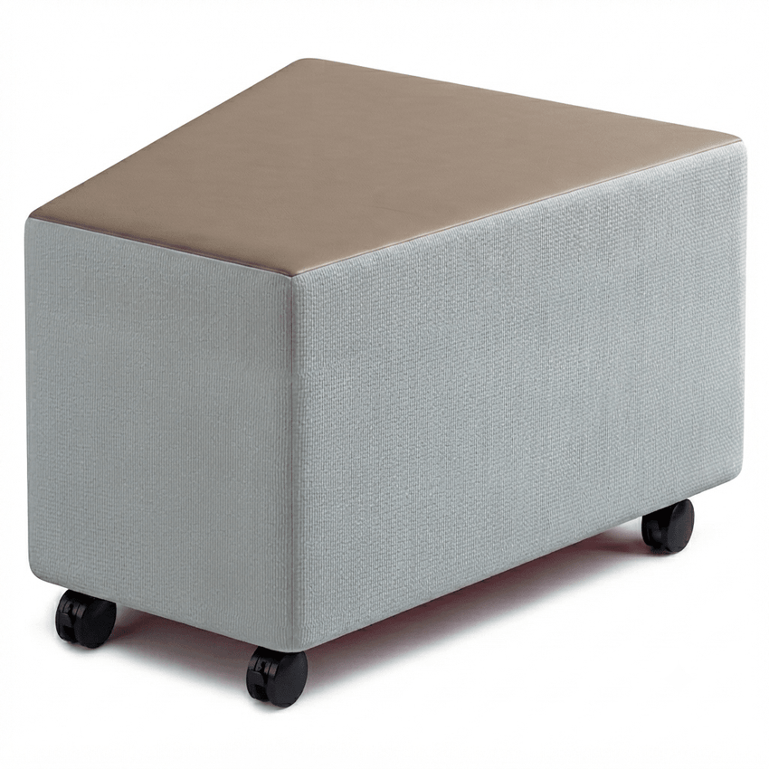 Russwood Library Furniture - Rollit Wedge soft seat - 14"H (RUS-RL-WG14-G1) - SchoolOutlet