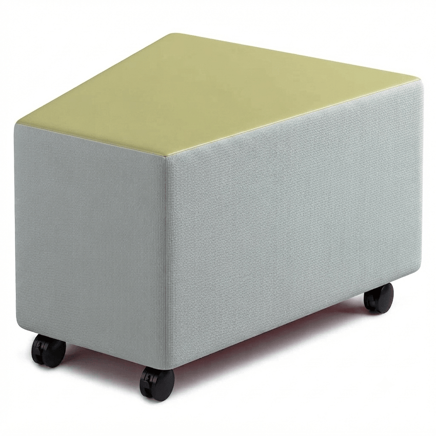 Russwood Library Furniture - Rollit Wedge soft seat - 16"H (RUS-RL-WG16-G1) - SchoolOutlet