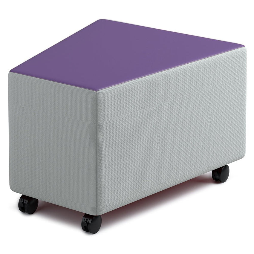 Russwood Library Furniture Zipit - Rollit Series - Rollit Wedge soft seat - 16"H (RUS - RL - WG16 - G1) - SchoolOutlet