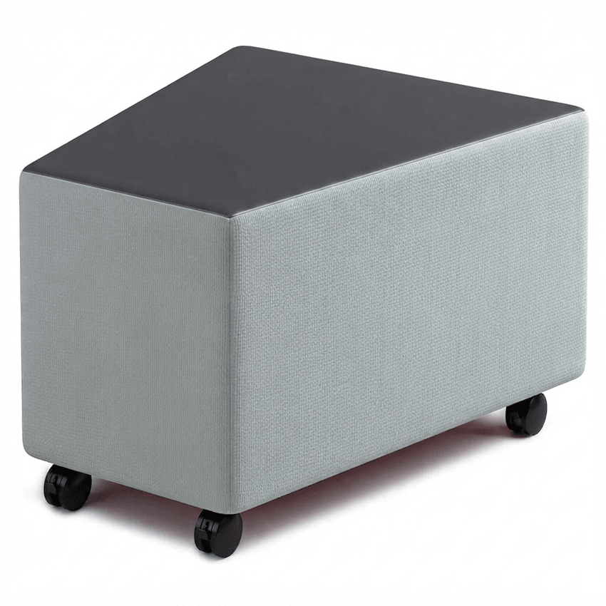 Russwood Library Furniture - Rollit Wedge soft seat - 16"H (RUS-RL-WG16-G1) - SchoolOutlet