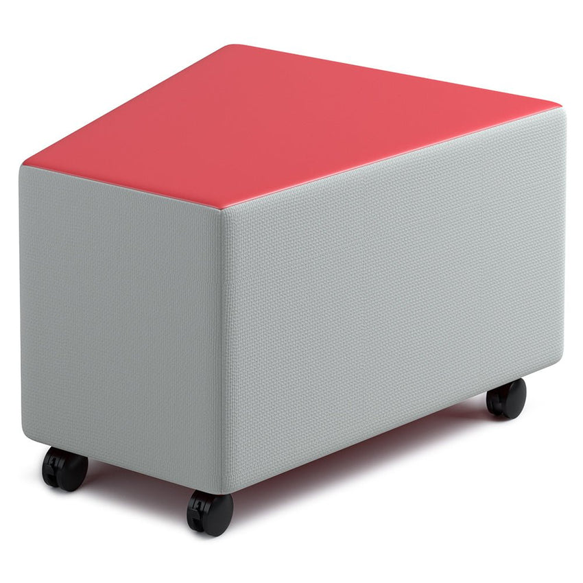 Russwood Library Furniture Zipit - Rollit Series - Rollit Wedge soft seat - 16"H (RUS - RL - WG16 - G1) - SchoolOutlet