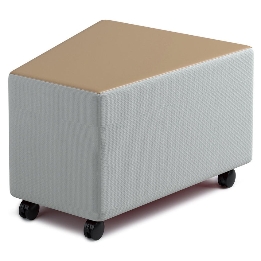 Russwood Library Furniture Zipit - Rollit Series - Rollit Wedge soft seat - 16"H (RUS - RL - WG16 - G1) - SchoolOutlet