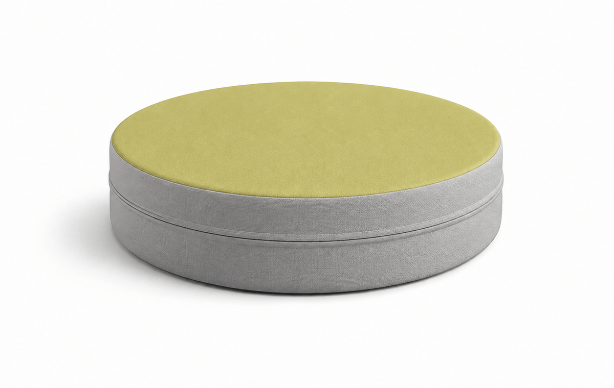 Russwood Library Furniture - Zipit Dot - 18"Diameter soft seat - 4"H (RUS-ZP-DT418-G1) - SchoolOutlet