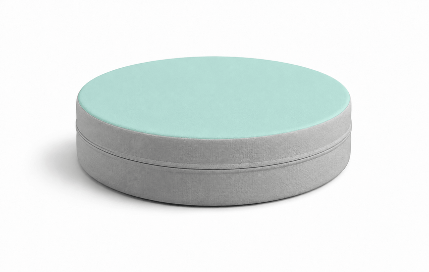 Russwood Library Furniture - Zipit Dot - 18"Diameter soft seat - 4"H (RUS-ZP-DT418-G1) - SchoolOutlet