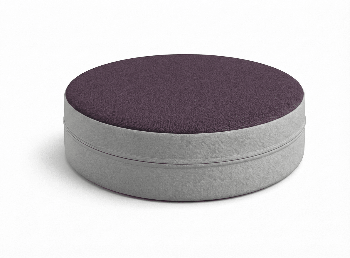 Russwood Library Furniture - Zipit Dot - 18"Diameter soft seat - 4"H (RUS-ZP-DT418-G1) - SchoolOutlet