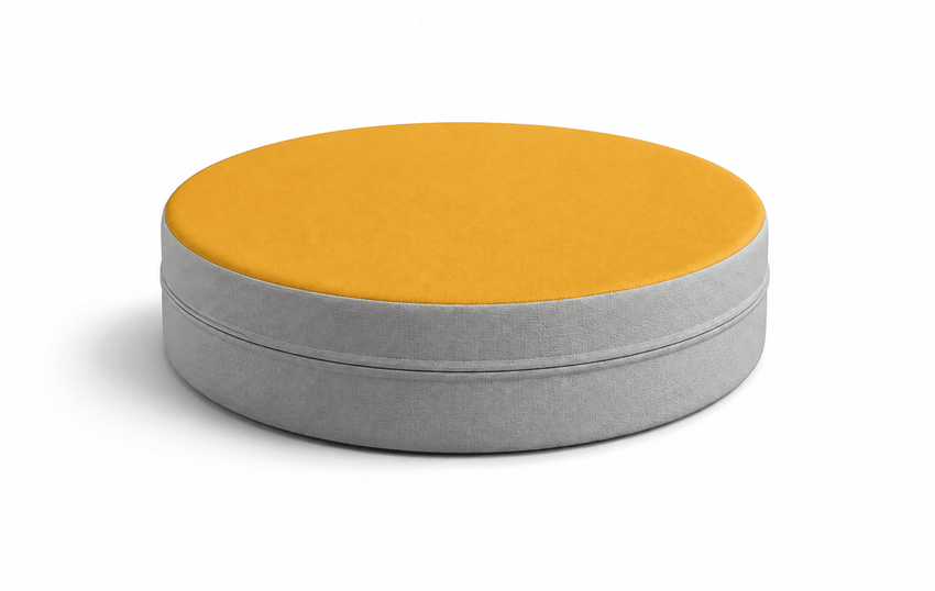 Russwood Library Furniture - Zipit Dot - 18"Diameter soft seat - 4"H (RUS-ZP-DT418-G1) - SchoolOutlet