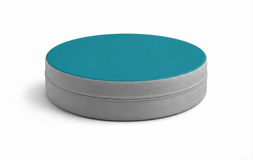 Russwood Library Furniture - Zipit Dot - 18"Diameter soft seat - 4"H (RUS-ZP-DT418-G1) - SchoolOutlet