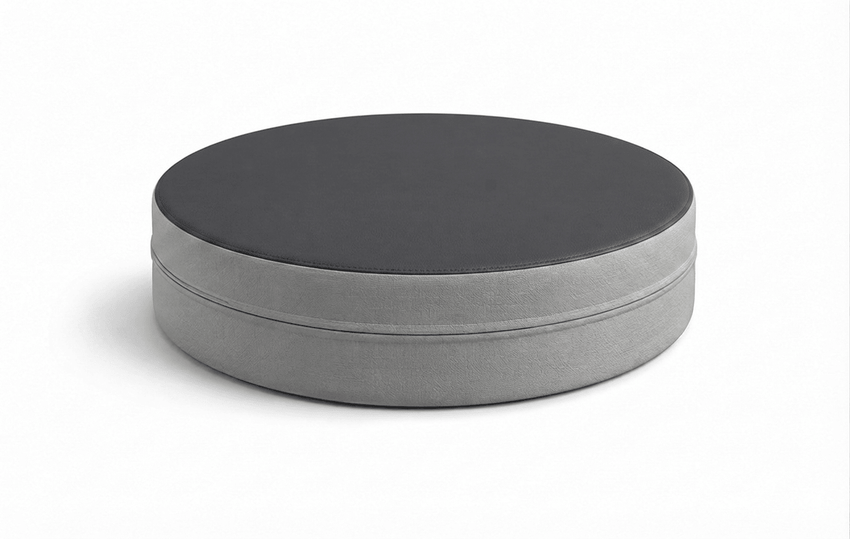 Russwood Library Furniture - Zipit Dot - 18"Diameter soft seat - 4"H (RUS-ZP-DT418-G1) - SchoolOutlet