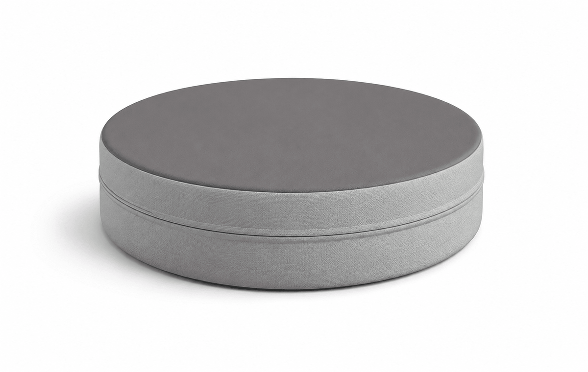 Russwood Library Furniture - Zipit Dot - 18"Diameter soft seat - 4"H (RUS-ZP-DT418-G1) - SchoolOutlet