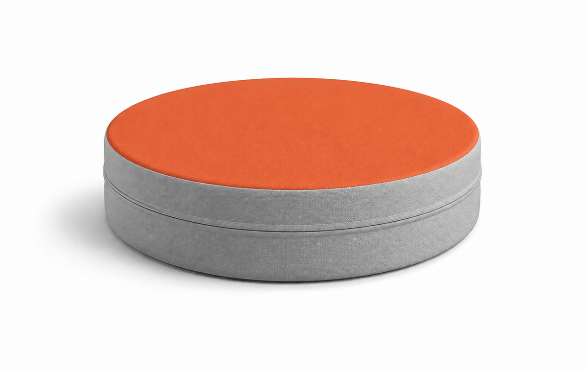 Russwood Library Furniture - Zipit Dot - 18"Diameter soft seat - 4"H (RUS-ZP-DT418-G1) - SchoolOutlet