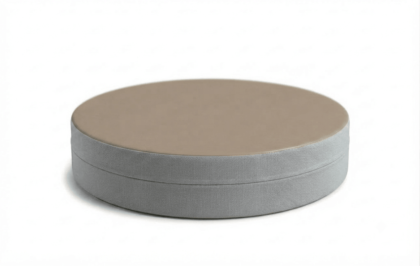 Russwood Library Furniture - Zipit Dot - 24"Diameter soft seat - 4"H (RUS-ZP-DT424-G1) - SchoolOutlet