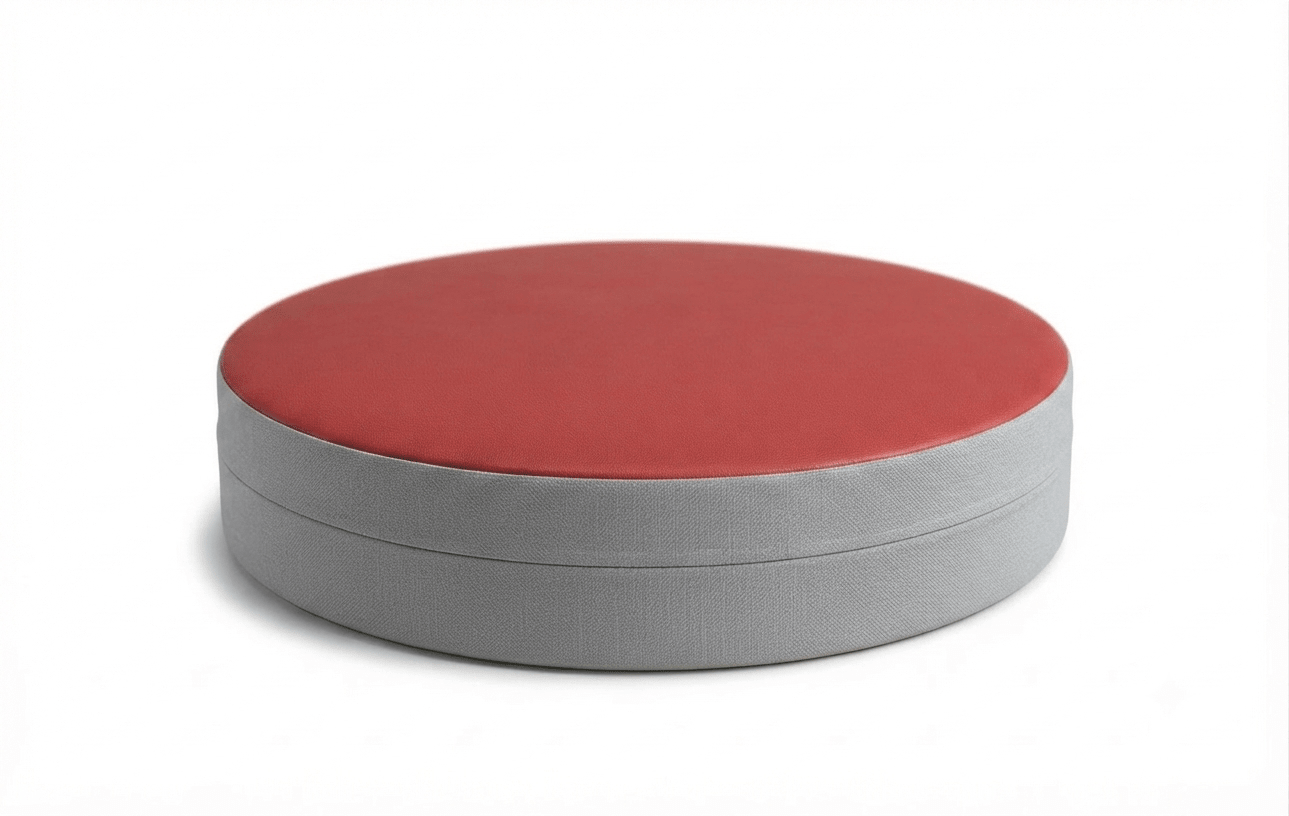 Russwood Library Furniture - Zipit Dot - 24"Diameter soft seat - 4"H (RUS-ZP-DT424-G1) - SchoolOutlet