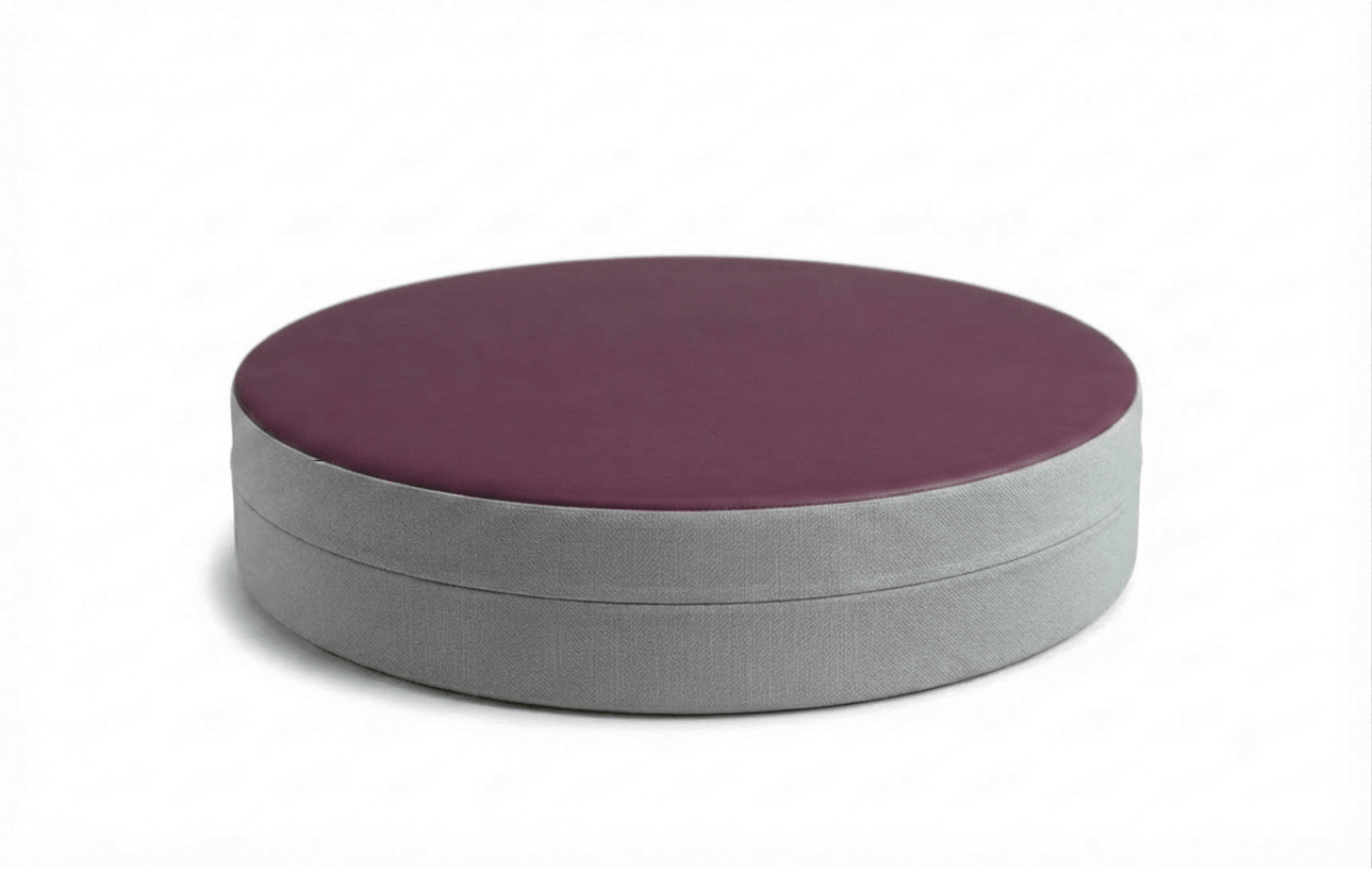Russwood Library Furniture - Zipit Dot - 24"Diameter soft seat - 4"H (RUS-ZP-DT424-G1) - SchoolOutlet