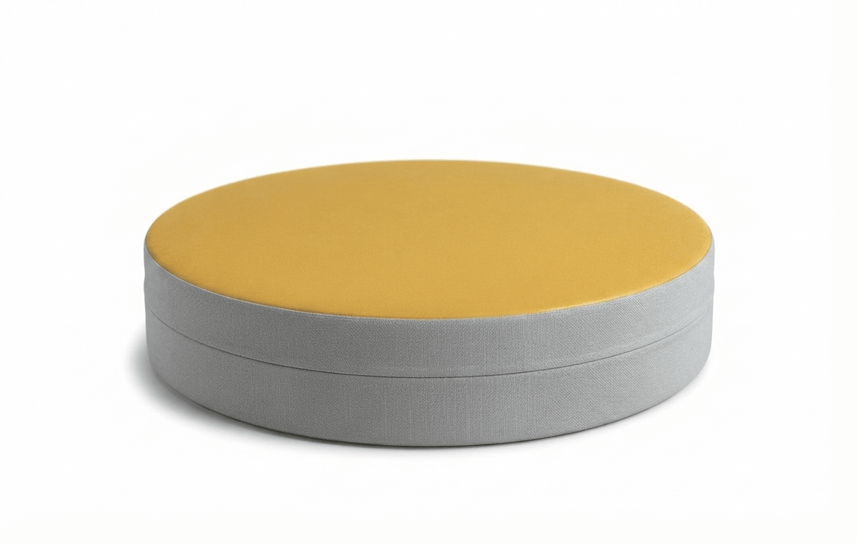 Russwood Library Furniture - Zipit Dot - 24"Diameter soft seat - 4"H (RUS-ZP-DT424-G1) - SchoolOutlet