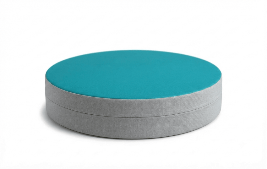 Russwood Library Furniture - Zipit Dot - 24"Diameter soft seat - 4"H (RUS-ZP-DT424-G1) - SchoolOutlet