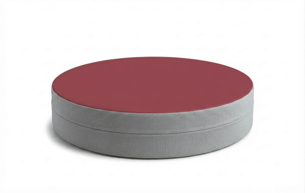 Russwood Library Furniture - Zipit Dot - 24"Diameter soft seat - 4"H (RUS-ZP-DT424-G1) - SchoolOutlet