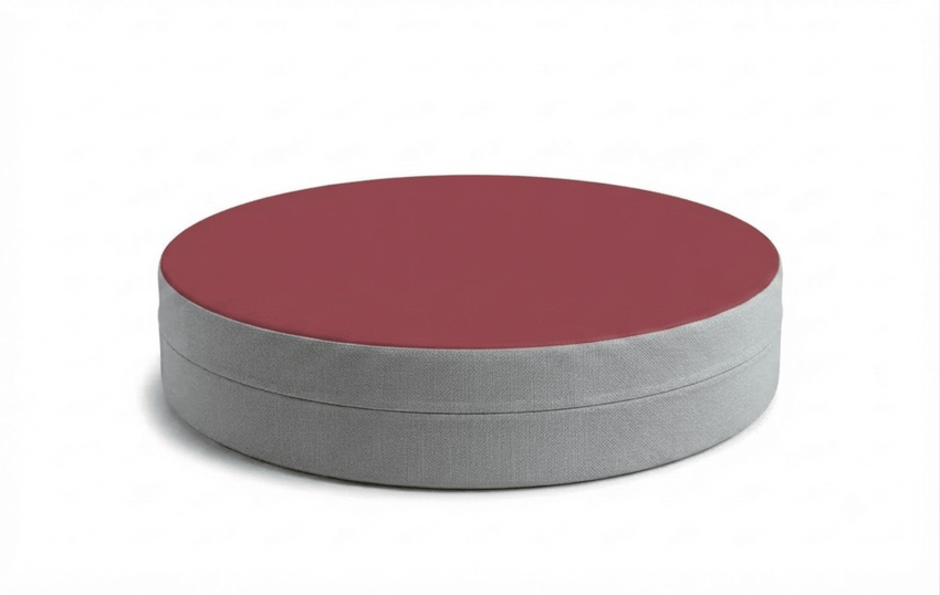 Russwood Library Furniture - Zipit Dot - 24"Diameter soft seat - 4"H (RUS-ZP-DT424-G1) - SchoolOutlet