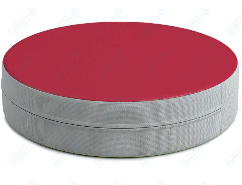 Russwood Library Furniture Zipit - Rollit Series - Zipit Dot - 24"Diameter soft seat - 4"H (RUS - ZP - DT424 - G1) - SchoolOutlet